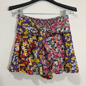 Patrons of Peace Floral Tie Front Flowy Boho Shorts Size XS Beachy Lightweight